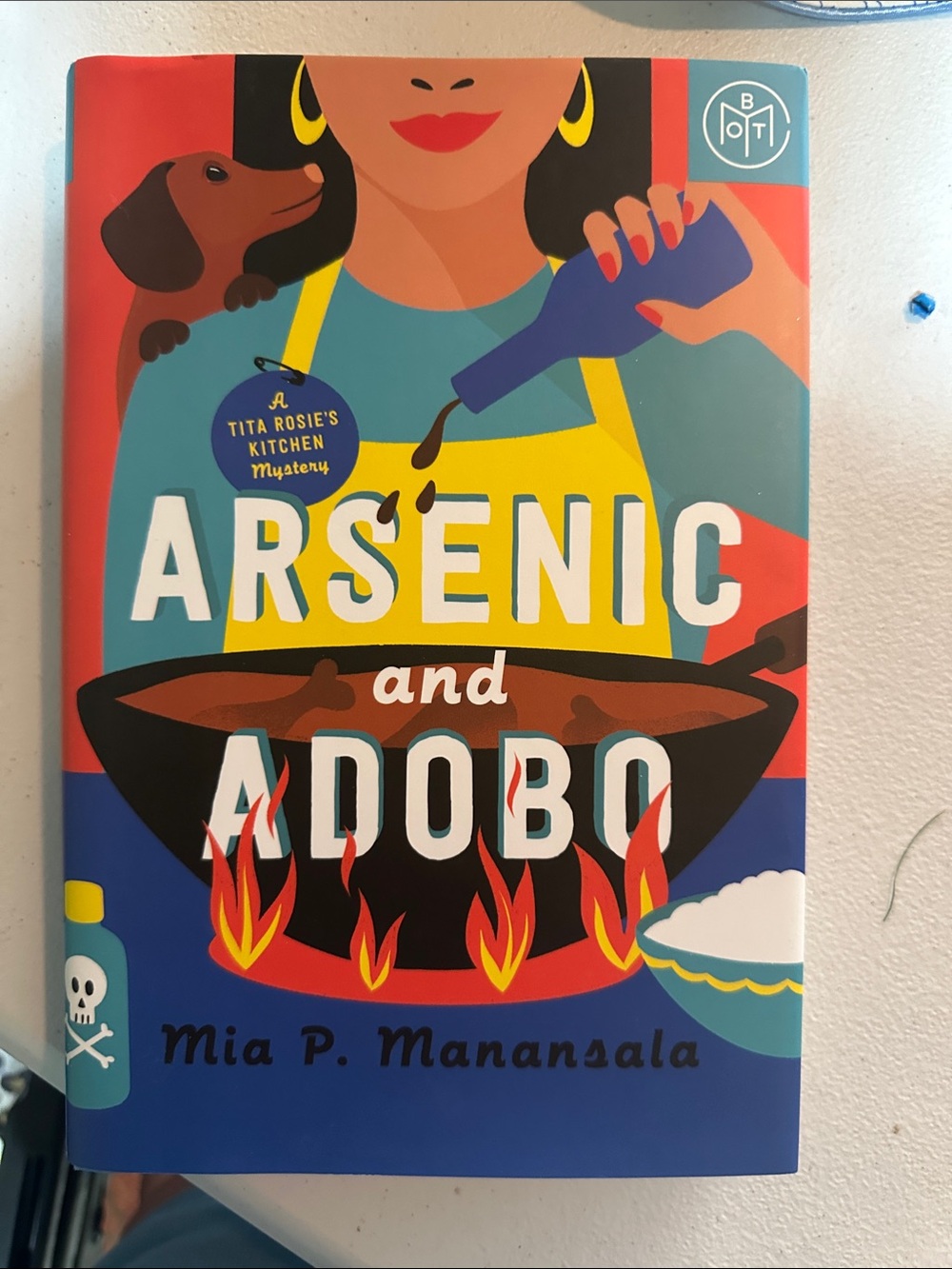 Arsenic and Adobo by Mia P. Manansala - Colorful Illustrated Cover